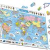 Larsen Världskarta Rampussel 107 Bitar