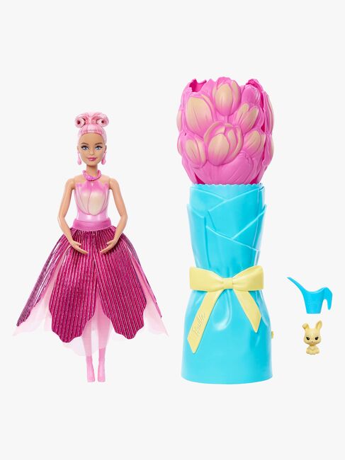 Barbie Petal Pop Flower Surprise Docka Tulpan, Rosa