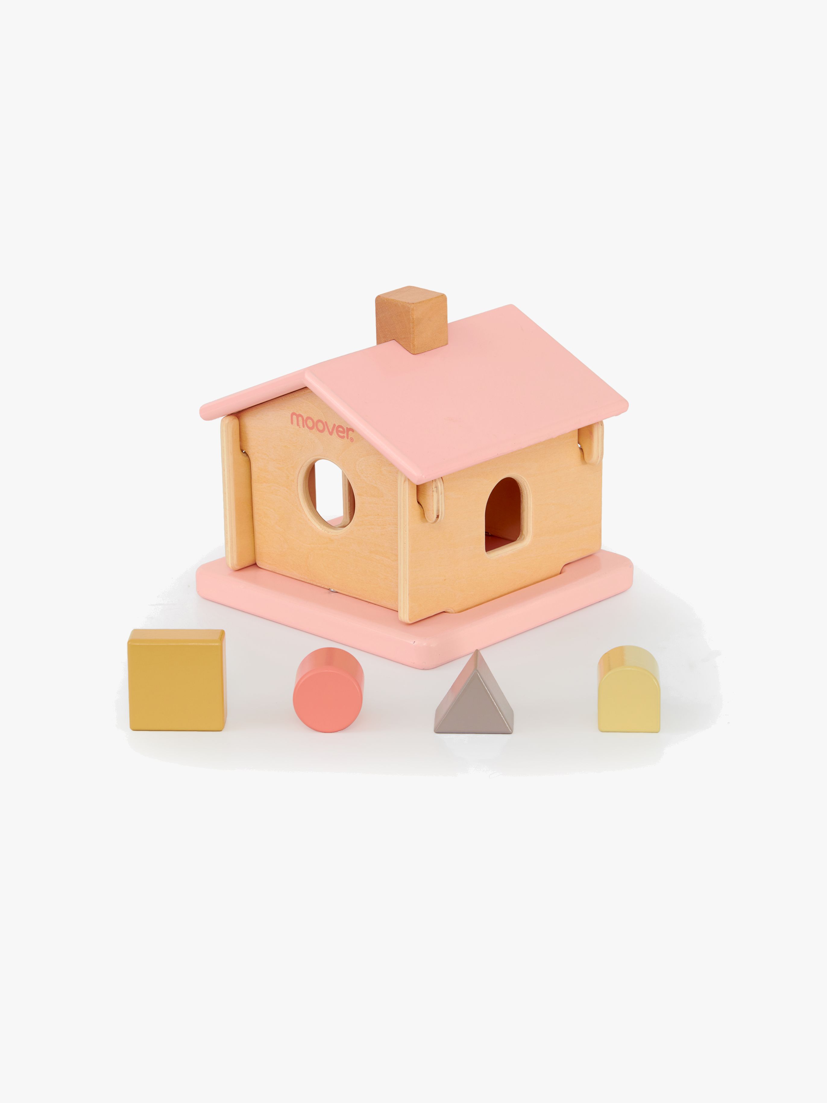 Moover Toys IQ Plocklåda Hus, Rosa