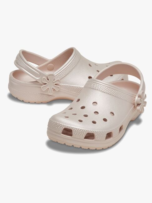 Crocs Classic Pearl Shine Tofflor, Quartz