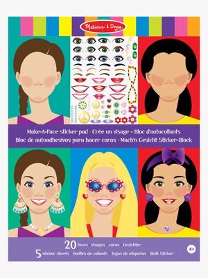Melissa & Doug Make-a-Face Klistermärkesbok