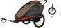 Hamax Outback Reclining Cykelvagn 2019 inkl. Joggingkit, Red/Charcoal