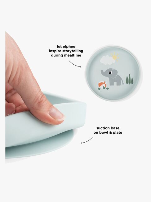 Done By Deer Playground Tallrik Stick & Stay, Blue