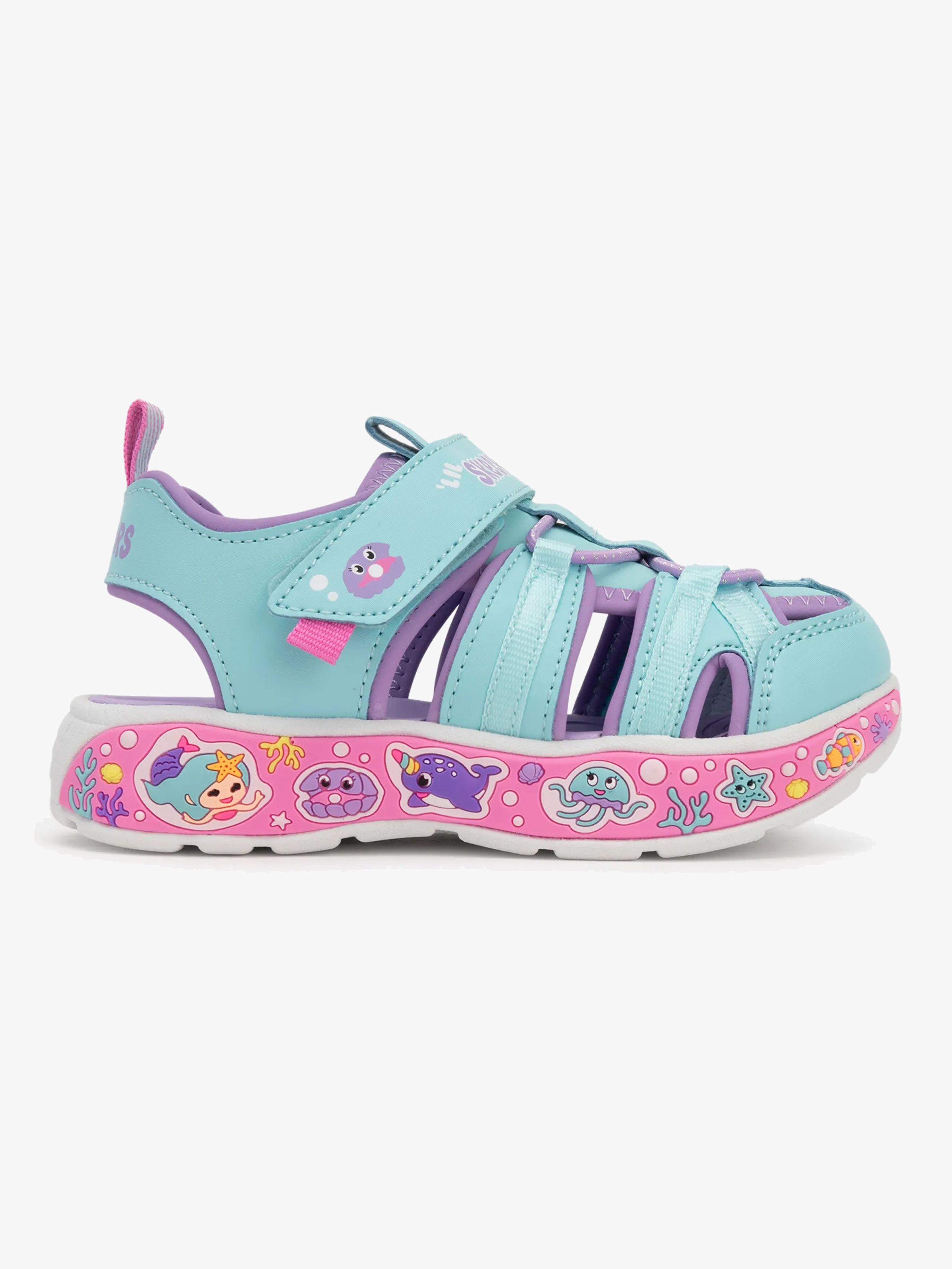 Skechers Play Scene Splash Cute Crew Sandaler, Blue, 25