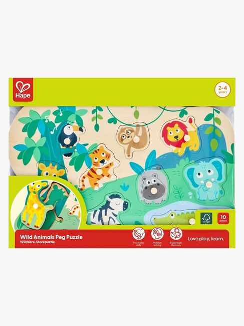 Hape Knoppussel Vilda Djur 10 Bitar