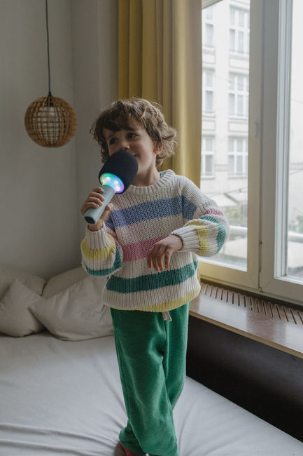 Kidywolf KIDYMIC Karaoke-mikrofon All-in-One, Grön