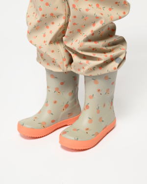 Viking x Kenza Print Gummistövlar, Apricot/Sand