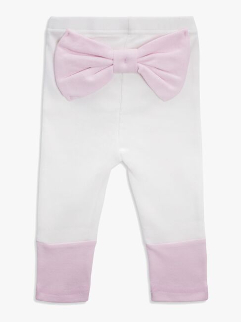Tiny Treasure Emelie Tröja och Byxa med Rosett, Chalk Pink