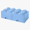 LEGO Förvaring med låda 8, Ljusblå