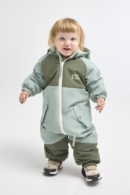 Nordbjørn Fernie Babyoverall, Beetle/Slate Grey