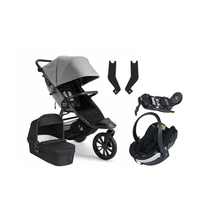 Baby Jogger City Elite 2 Duovagn inkl. BeSafe iZi Go Modular X2 & Bas, Pike/Jet