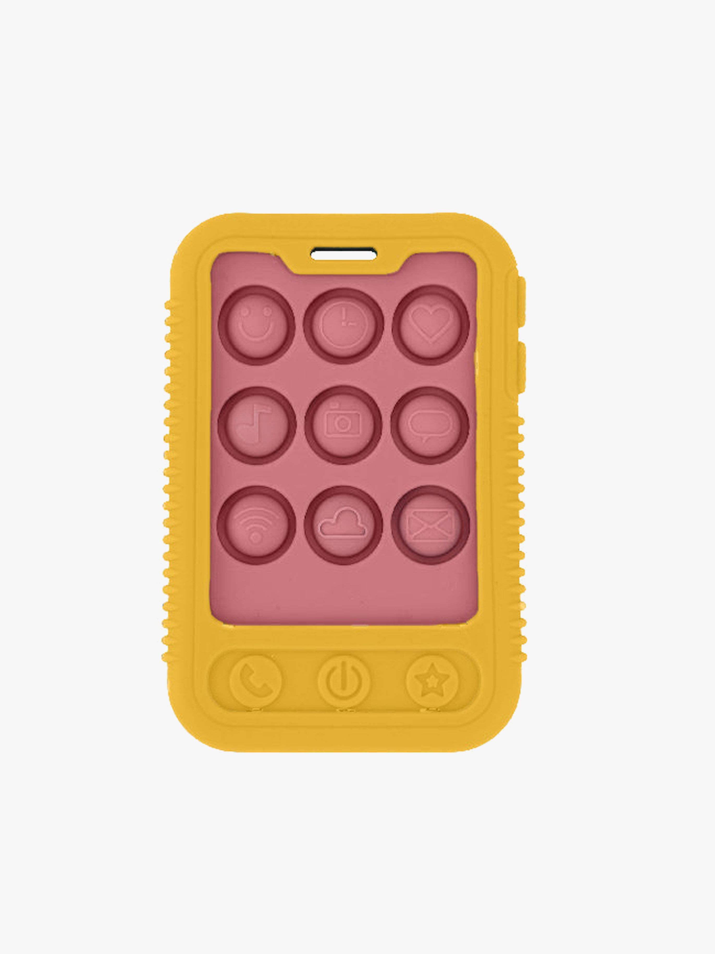 Nuby Phone Popper Bitleksak, Gul/Rosa