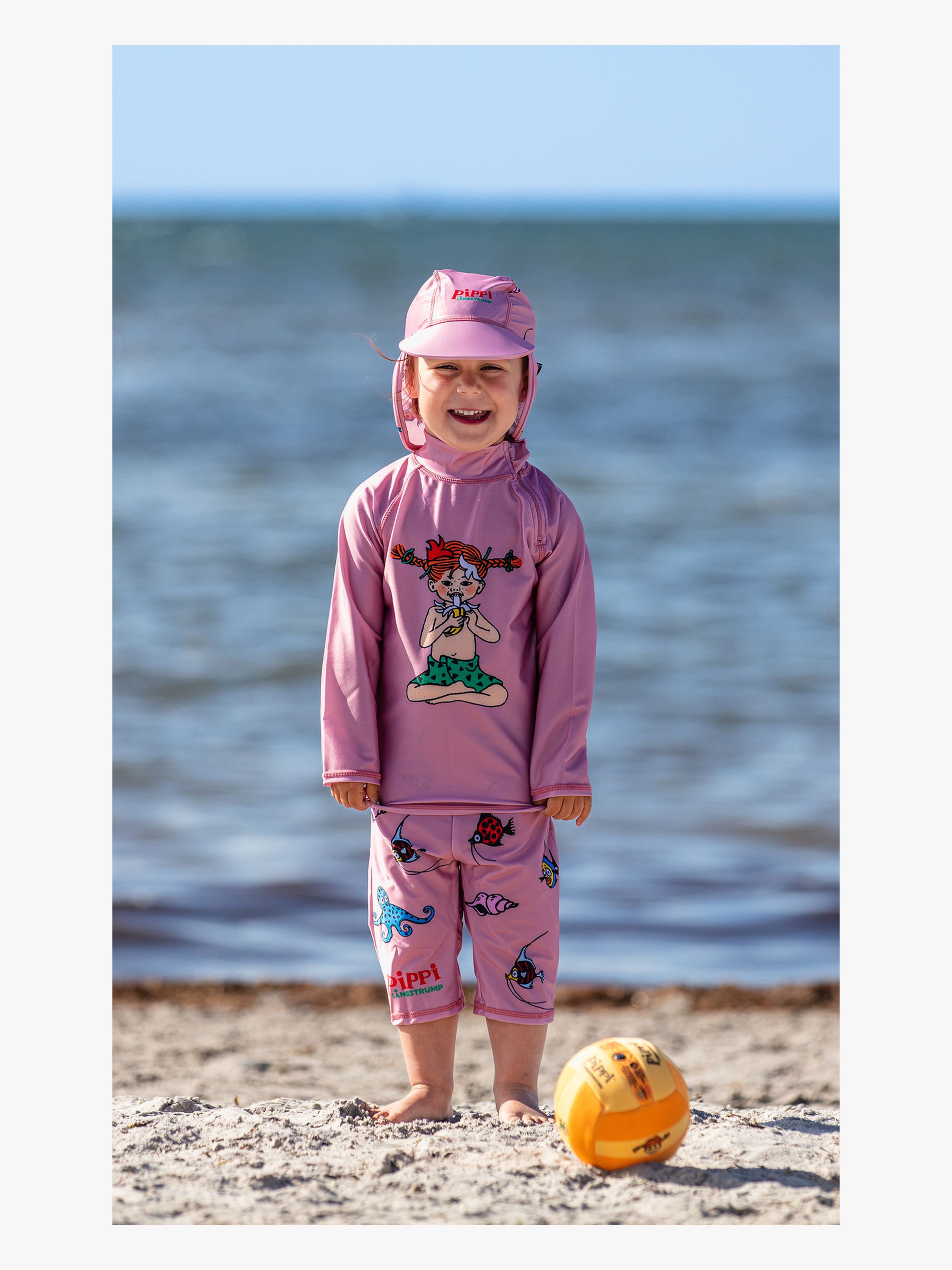 Swimpy Pippi UV-Set 3 Delar Rosa 98-104
