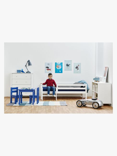 Hoppekids Säkerhetsskena Juniorsäng ECO Dream, Vit