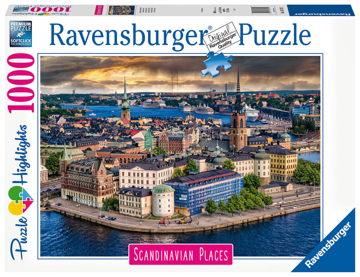 Ravensburger Pussel Skandinavien: Stockholm 1000 Bitar