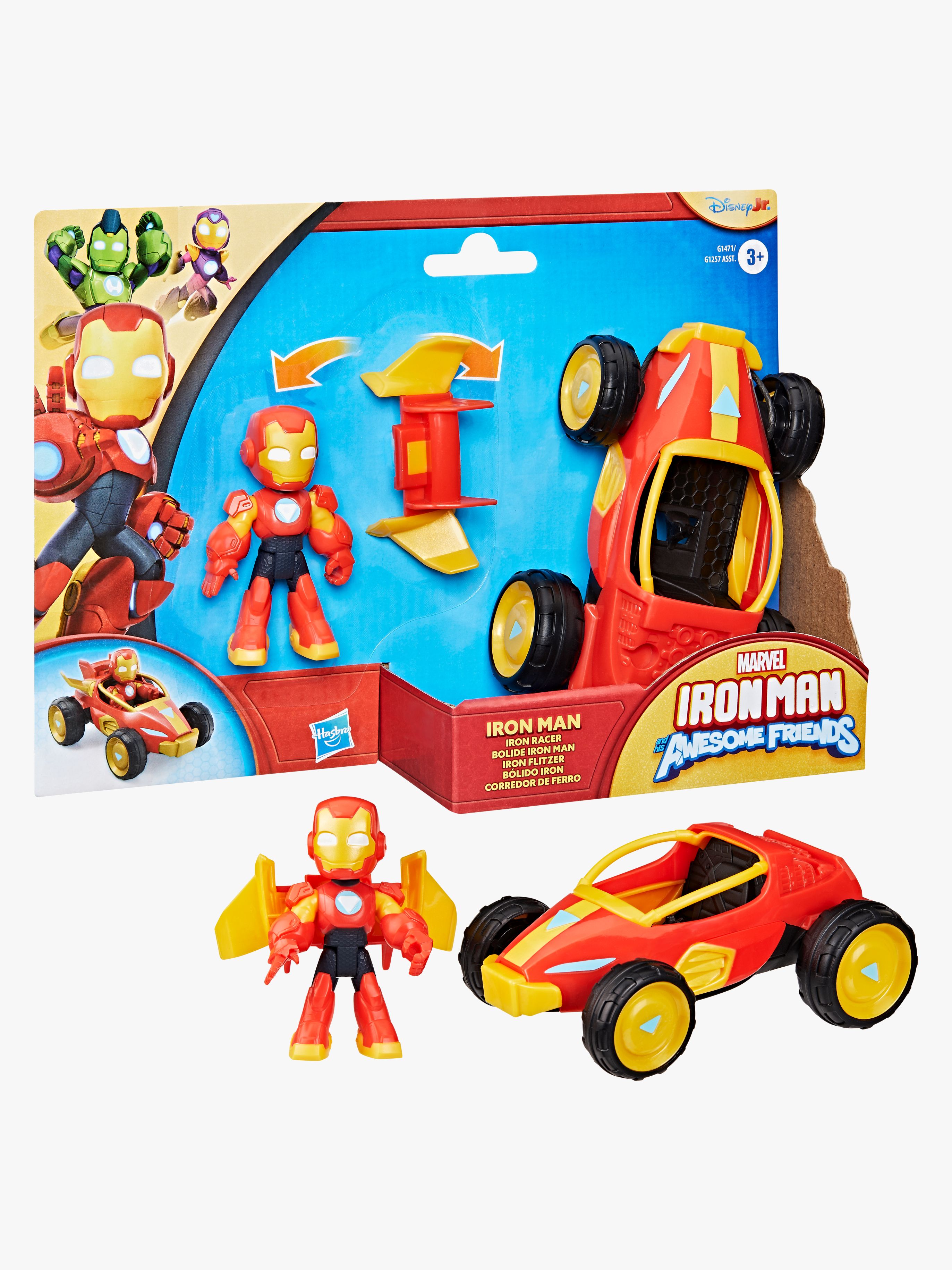 Iron Man and His Awesome Friends Actionfigur Iron Man Racer 8 cm
