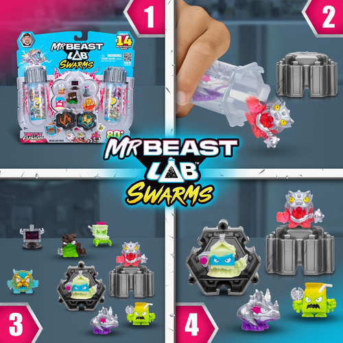 MrBeast Lab Samlarfigur Batttle Fusion Surprise 14-Pack