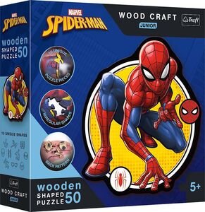 Trefl Wood Craft Junior Spider-Man Pussel 50 Bitar