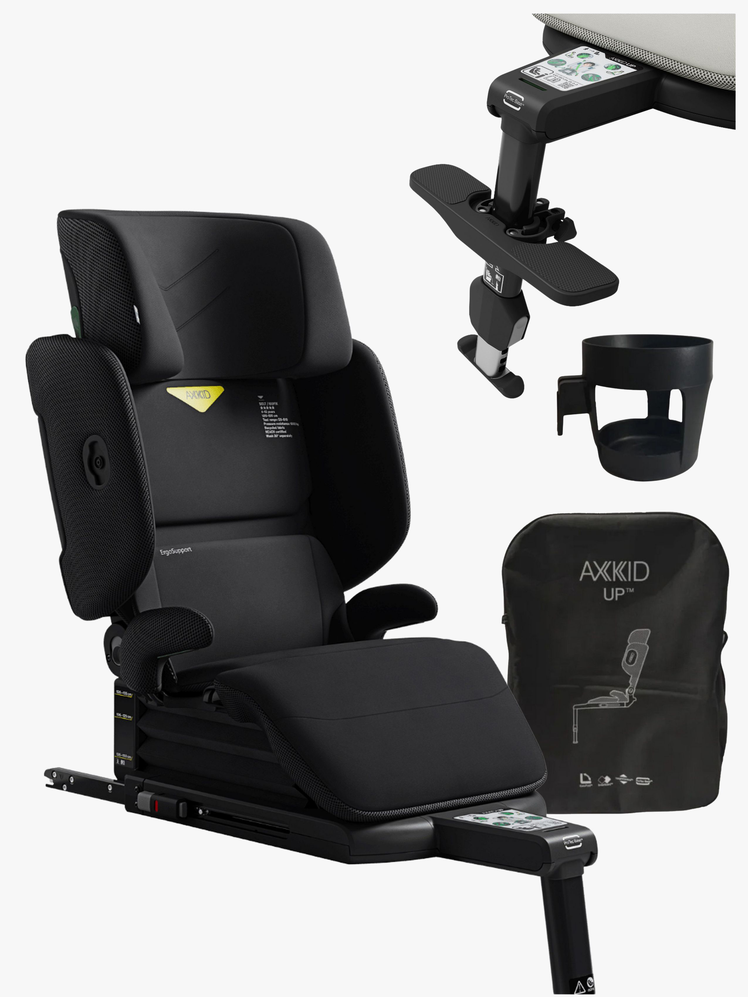 Axkid Up Bältesstol (Coastal Storm Black)