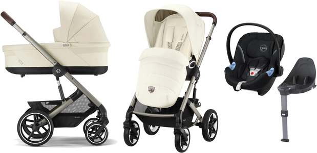 Cybex TALOS S Lux Duovagn inkl. Aton M, Seashell Beige/Taupe