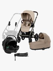 Cybex TALOS S Lux Duovagn inkl. Axkid GOKID Babyskydd & Bas, Almond Beige