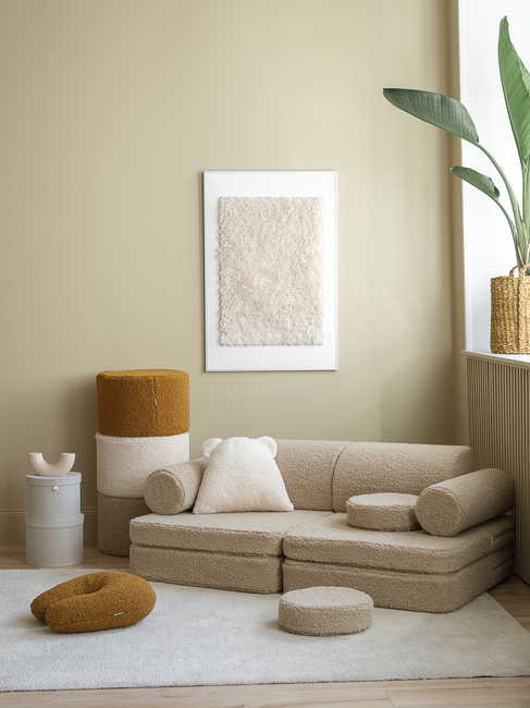 Wigiwama Play Byggbar Soffa 272x156 cm, Biscuit