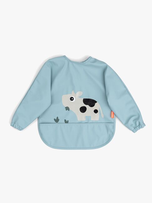 Done By Deer Tiny Farm  Långärmad Haklapp med Ficka, Blue