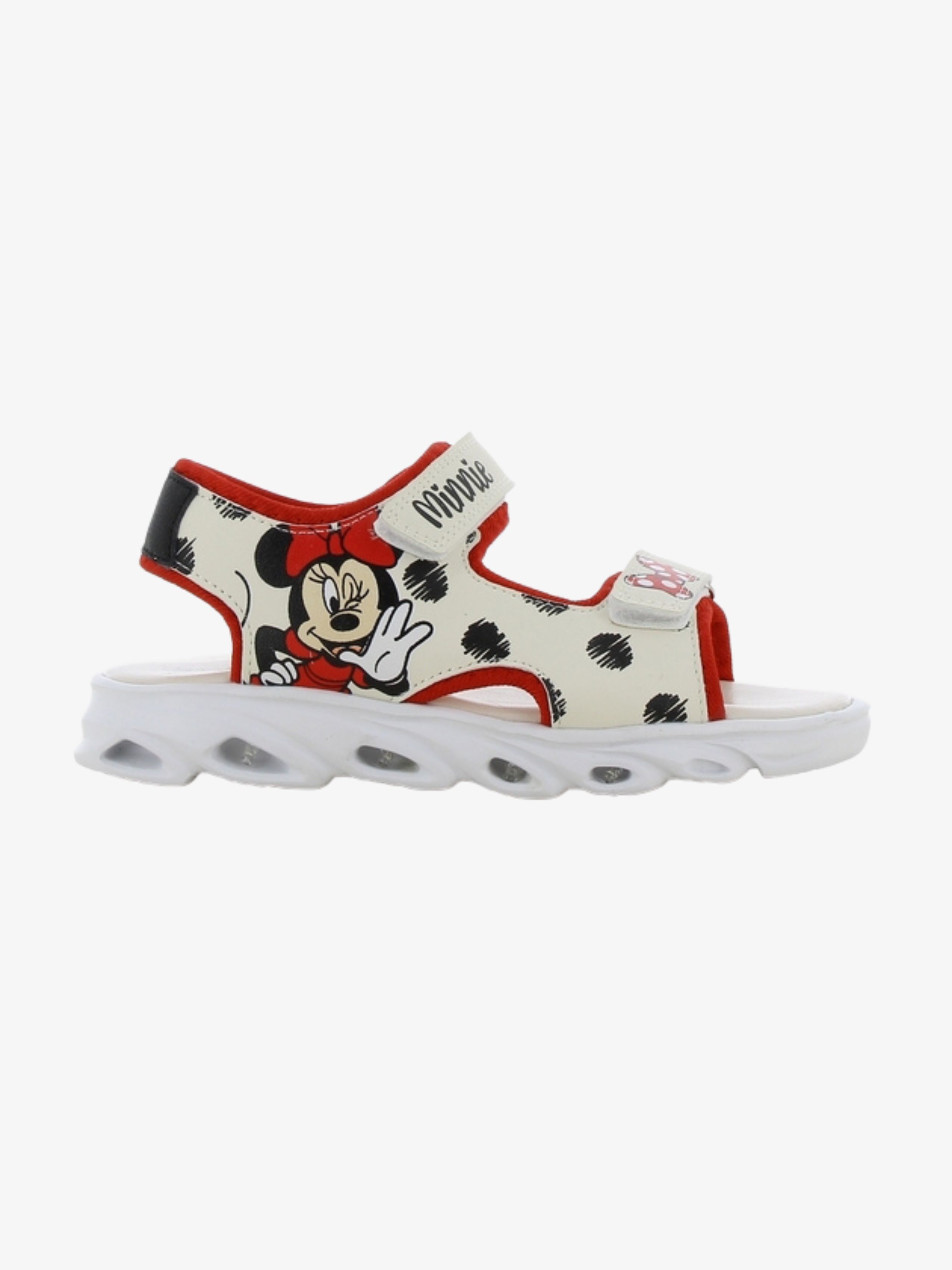 Disney Mimmi Pigg Blinkande Sandaler, Beige/Red, 28