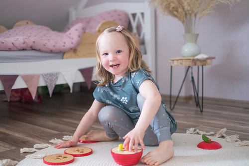 Small Foot Plocklåda Äpple med Mask