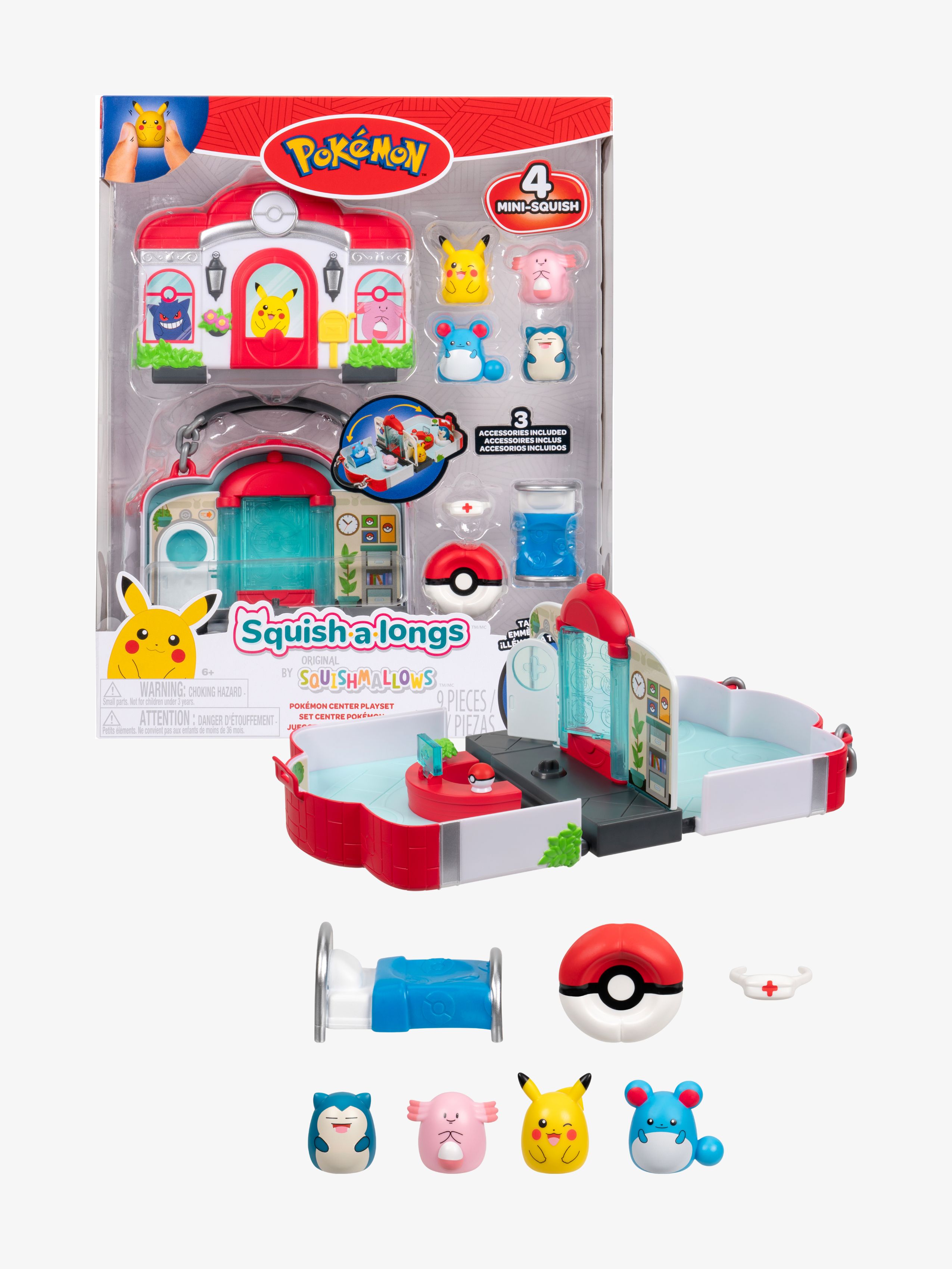 Squishmallows Pokémon Lekset med Figurer
