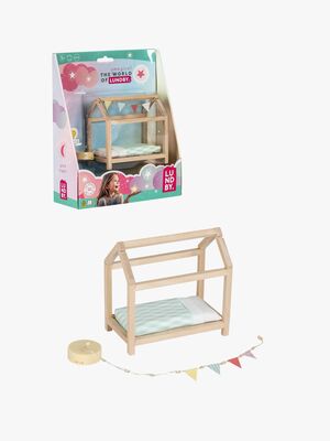 Lundby Puppenhauszubehör Kinderzimmer Mit Hausbett