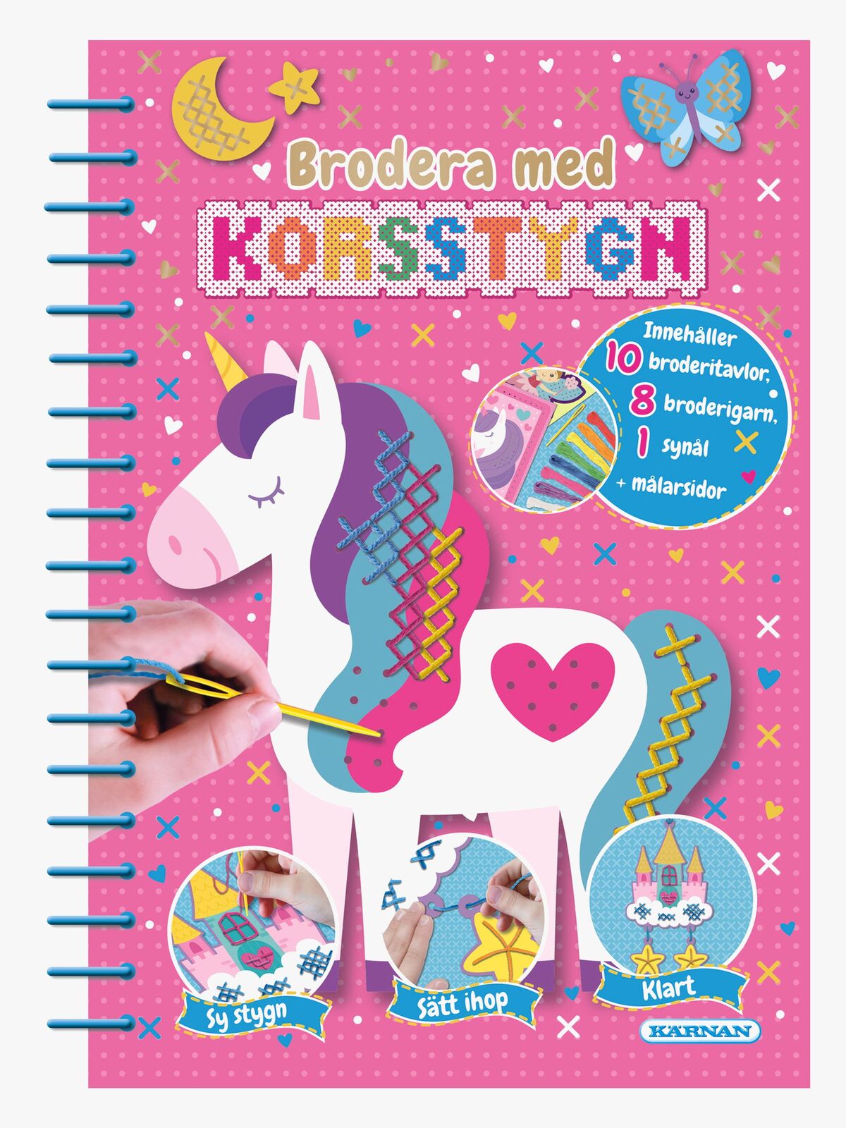 Egmont Kärnan Pysselbok Brodera Med Korsstygn
