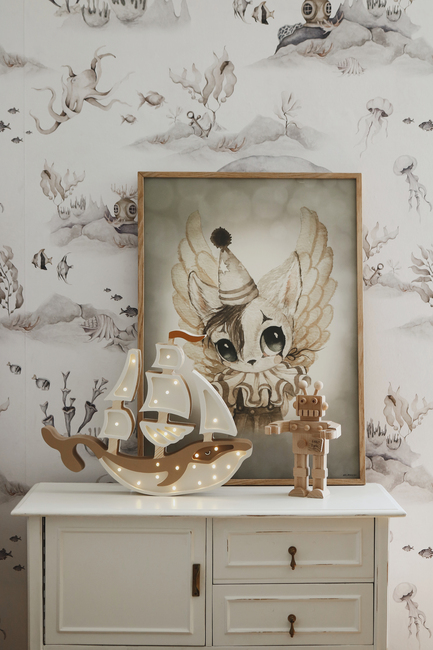 Little Lights Lampa Fartyg, Pirate Brown