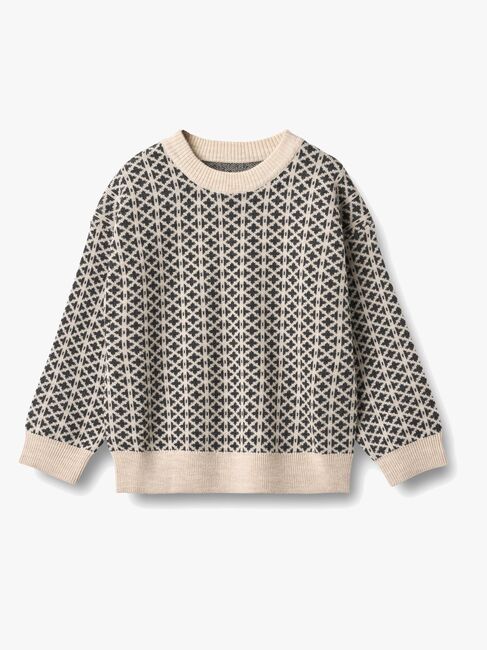 Wheat Elias Tröja, Warm Sand Melange