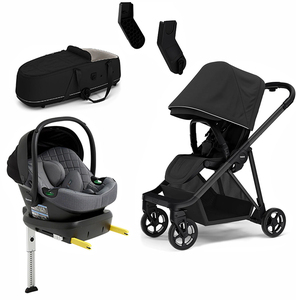 Thule Shine Duovagn inkl. Beemoo Route Babyskydd & Bas, Black/Mineral Grey