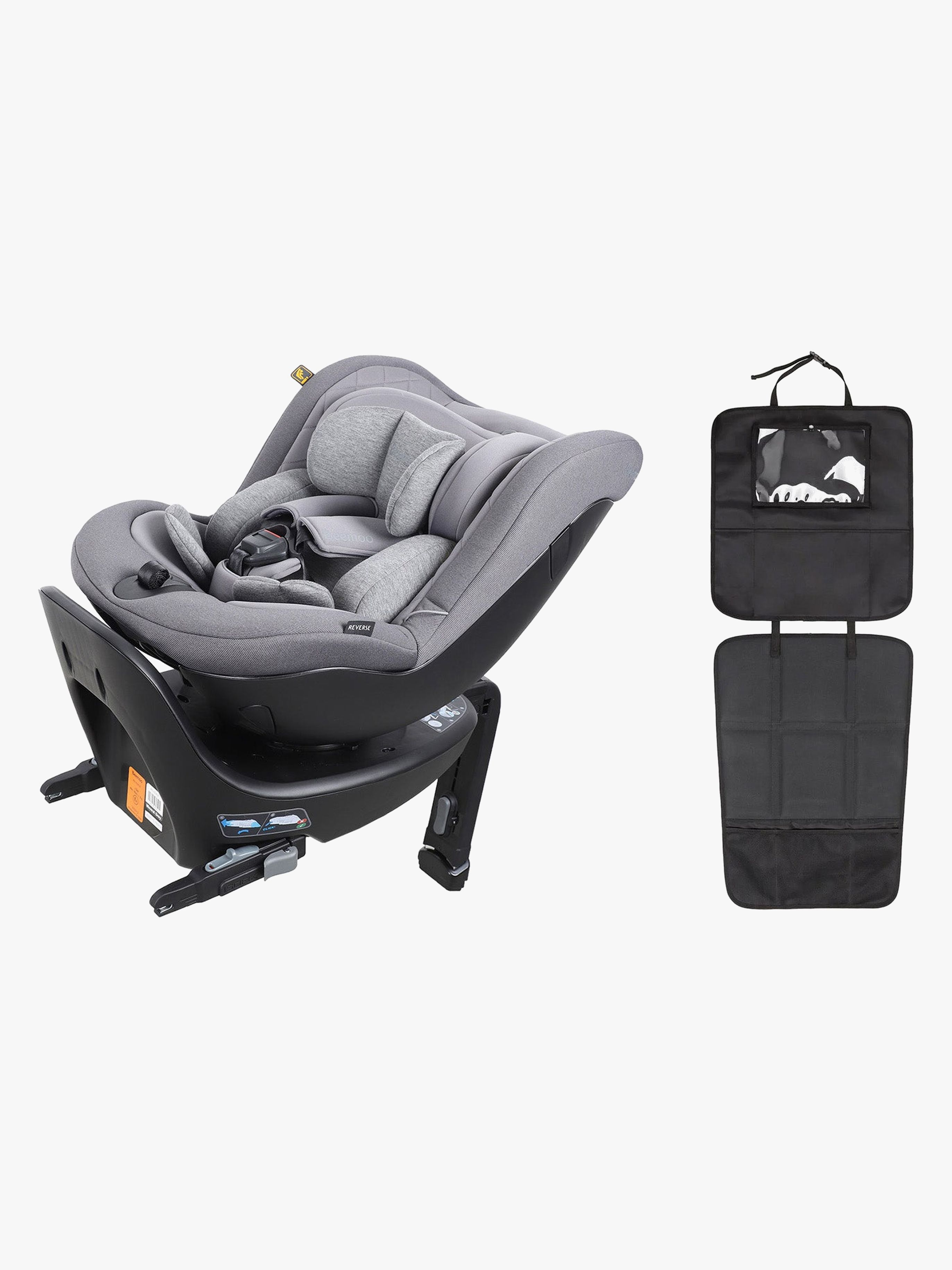Beemoo Reverse i-Size – bakåtvänd bilstol med 360° rotation, Mineral Grey