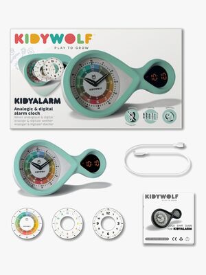 Kidywolf KIDYALARM Väckarklocka, Grön