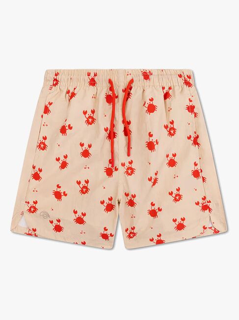 Swim Essentials Badshorts, Crabby Red/Beige