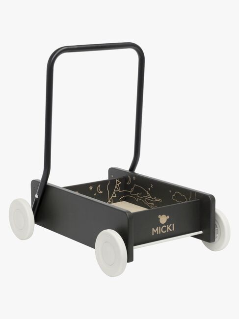 Micki Premium Lära-gå-vagn, Svart
