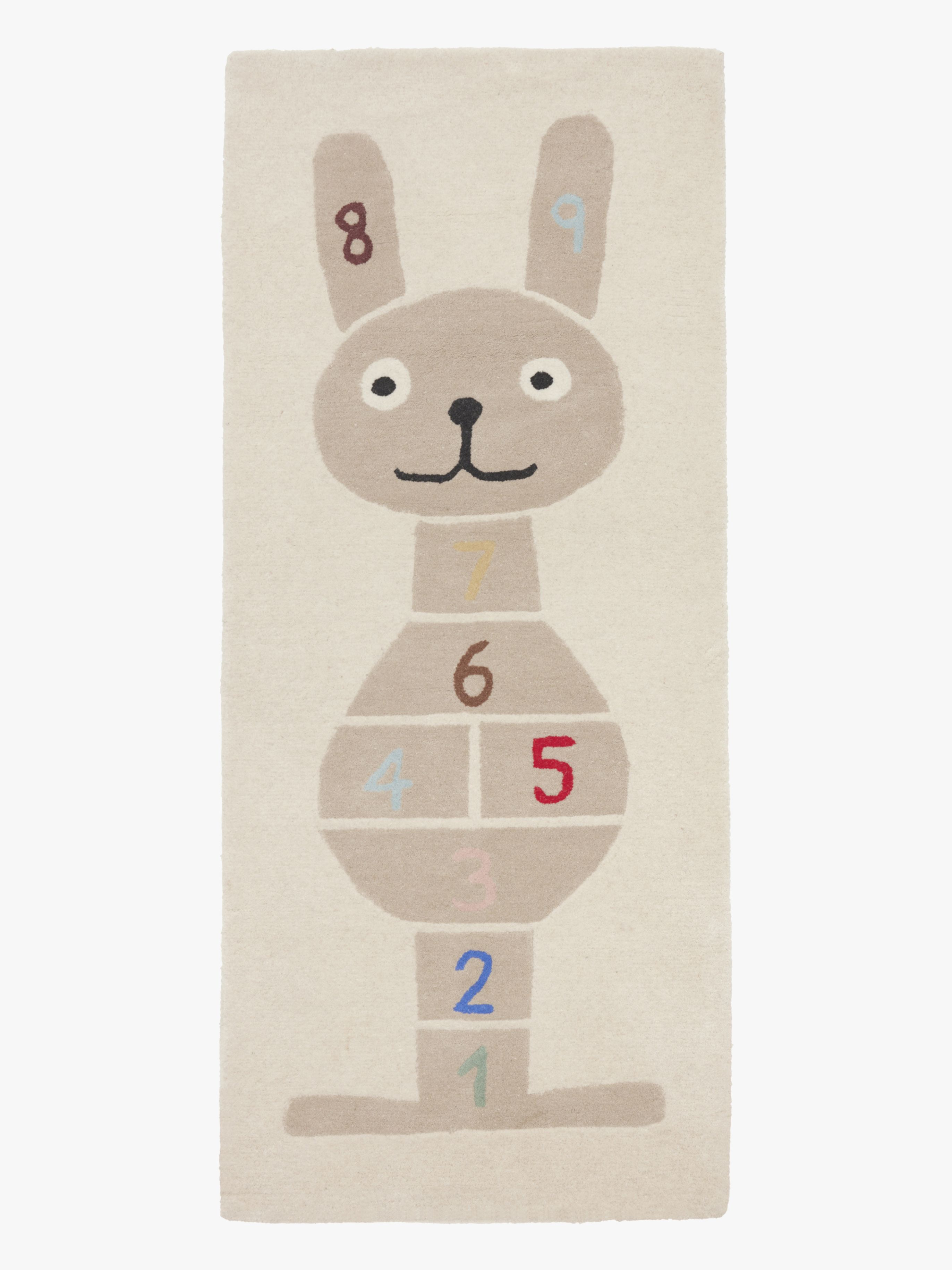 OYOY Mini Kanin Hopscotch Barnmatta 75x180, Clay, Barnrum