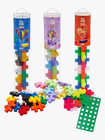 Plus-Plus BIG Byggset med Basplatta & Tub 3x15 Delar