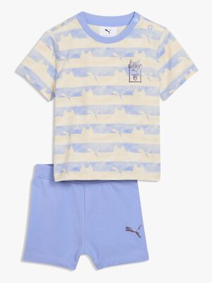 Puma T-shirt & Shorts Gabby's Dollhouse Minicats Set, Lila