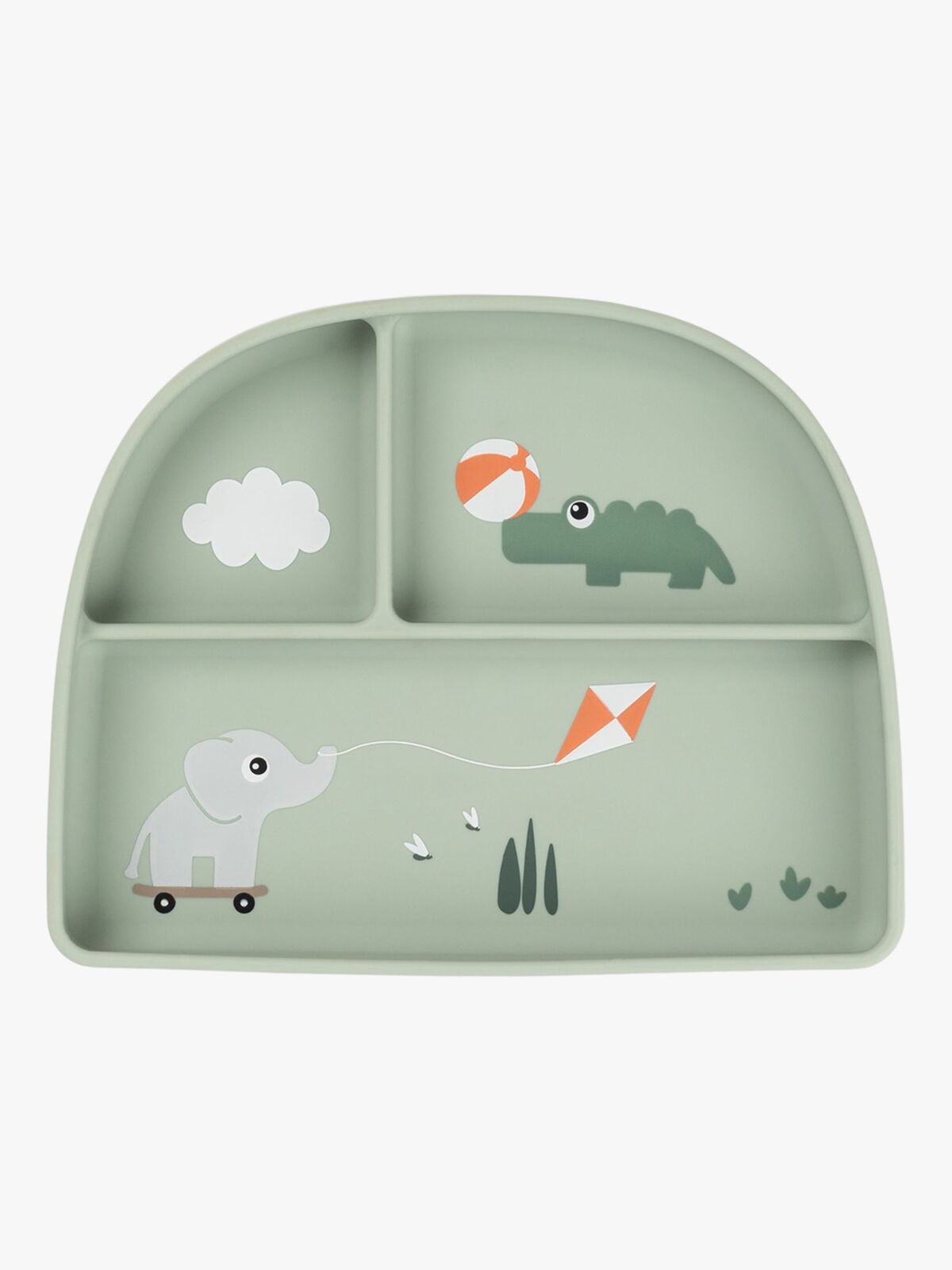 Done By Deer Playground Delad Tallrik, Green