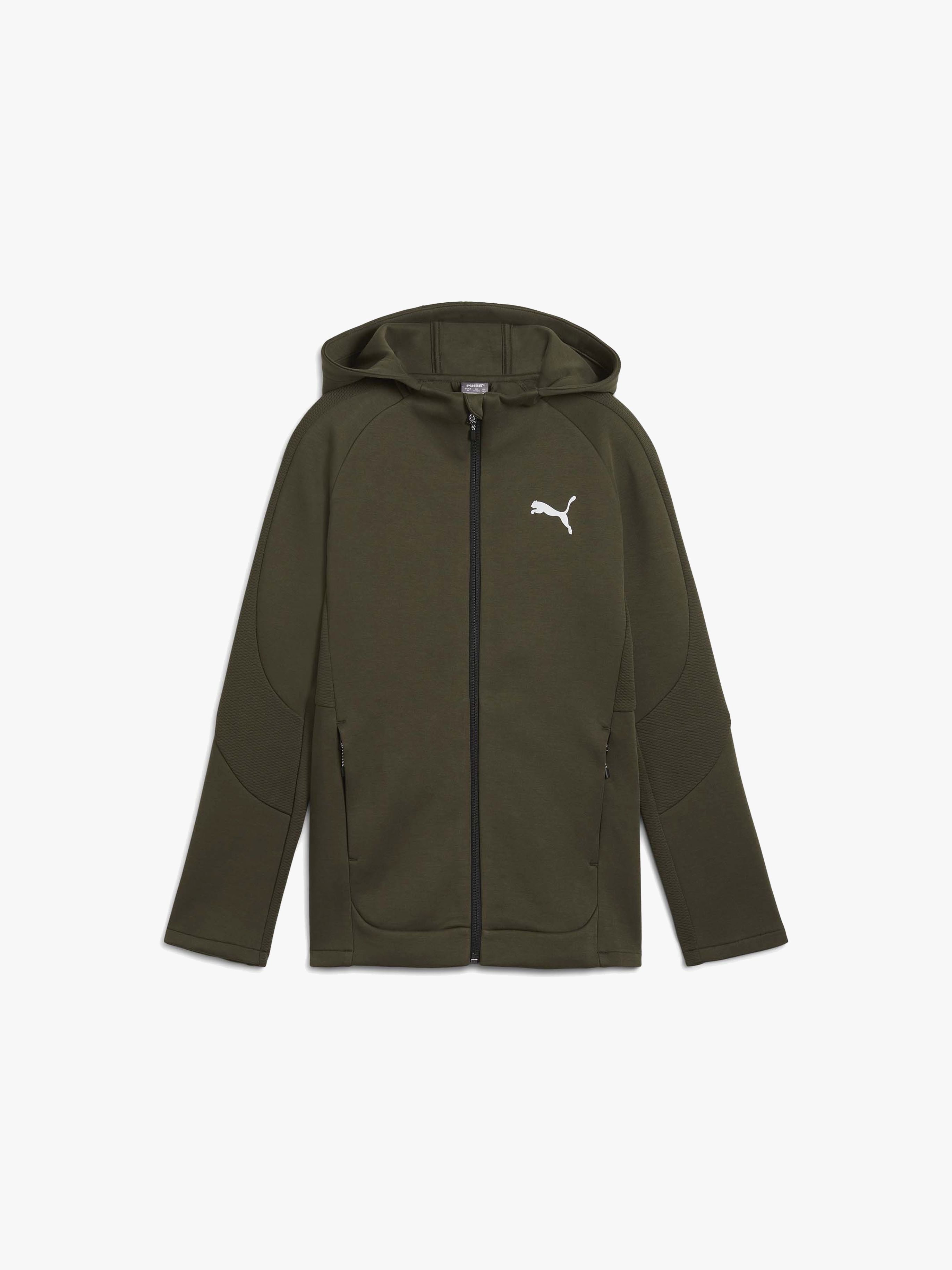 Puma Evostripe Full-Zip Huvtröja Grön 140