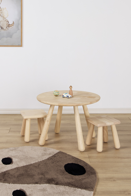 Minitude Nordic Bord inkl.  Fyrkantiga Stolar, Natural