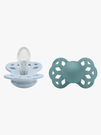 BIBS Infinity Napp 2-pack Stl 1 Symmetrical, Baby Blue/Island Sea