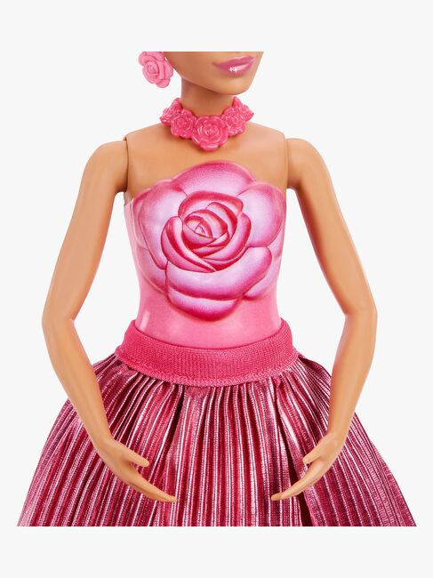 Barbie Petal Pop Flower Surprise Docka Ros, Röd