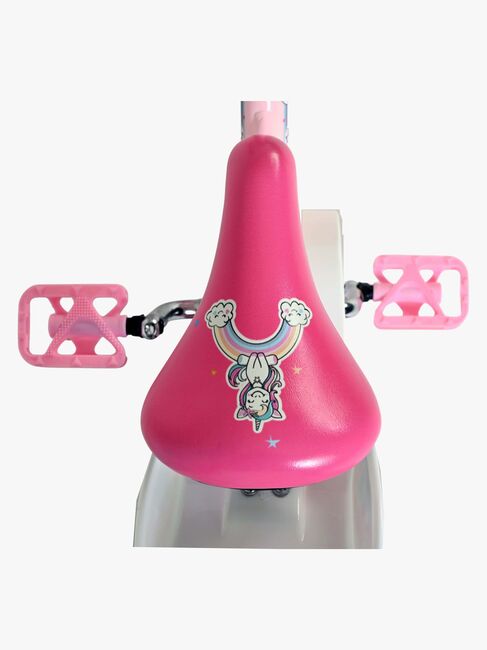 Volare Unicorn Cykel 12 Tum, Rosa