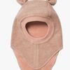 Huttelihut Balaklava Merinoull med Öron, Rose Melange
