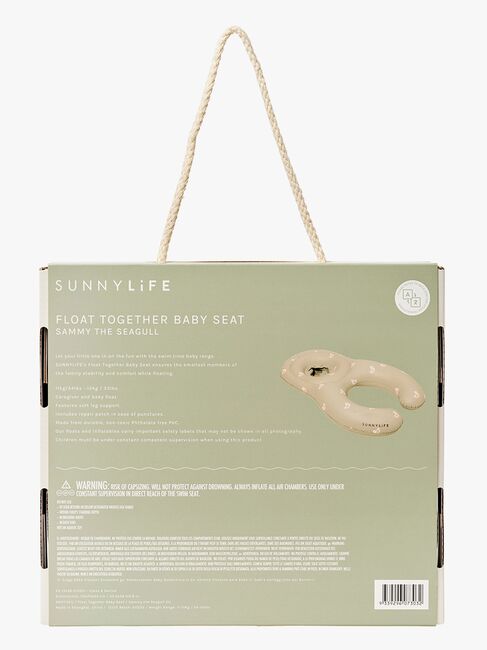 SUNNYLiFE Baby Float Together-  Uppblåsbar Flytmadrass, Sammy the Seagull